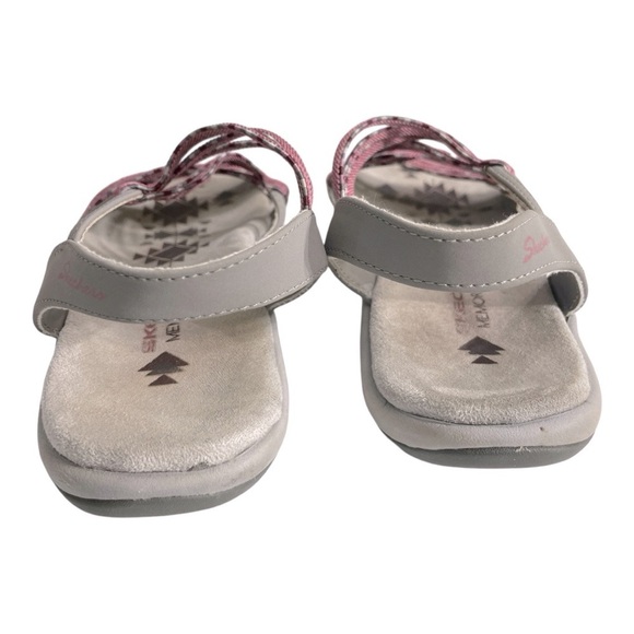 Skechers Reggae Slim Pink and Gray Sandals size 7 - Picture 4 of 14